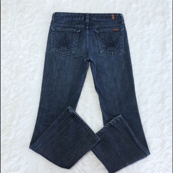 7 For All Mankind, ‘A’ Pocket Boot Cut Jeans Sz 27 - Picture 6 of 9